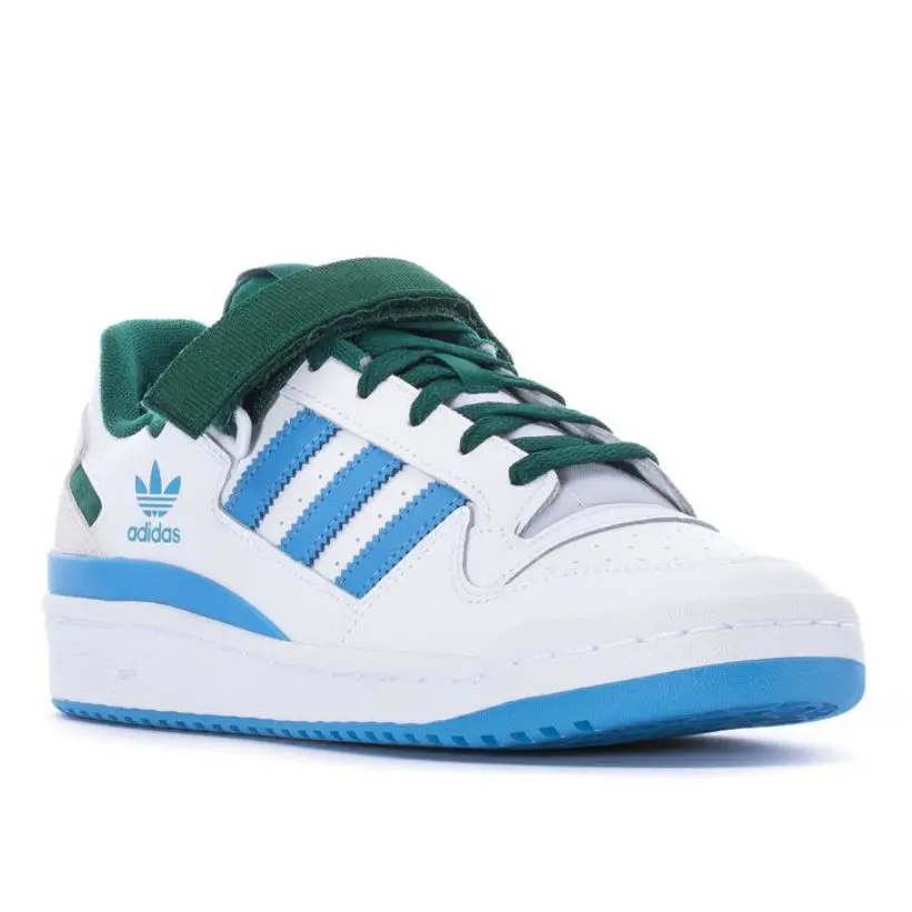 Adidas shoes - White/Dark Green/Light Blue - FY6816 0