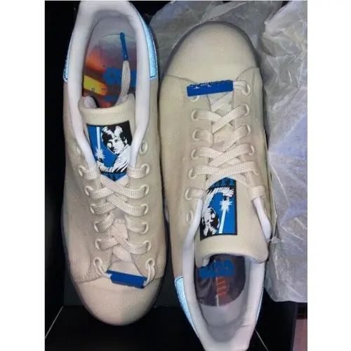 Adidas shoes - adidas Stan Smith - Stan Smith - Chalk White / Cloud White / Bright Blue (UPC: 191984002200) 6