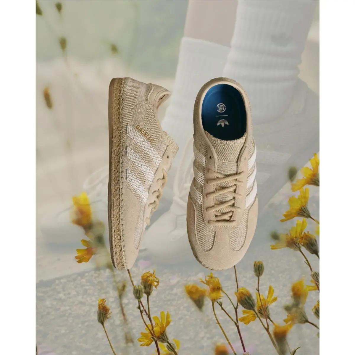 Adidas shoes - adidas Gazelle - Gazelle - IH3144 - Ivory, Manufacturer: Halo Ivory/Cloud White/Blue Bird 2