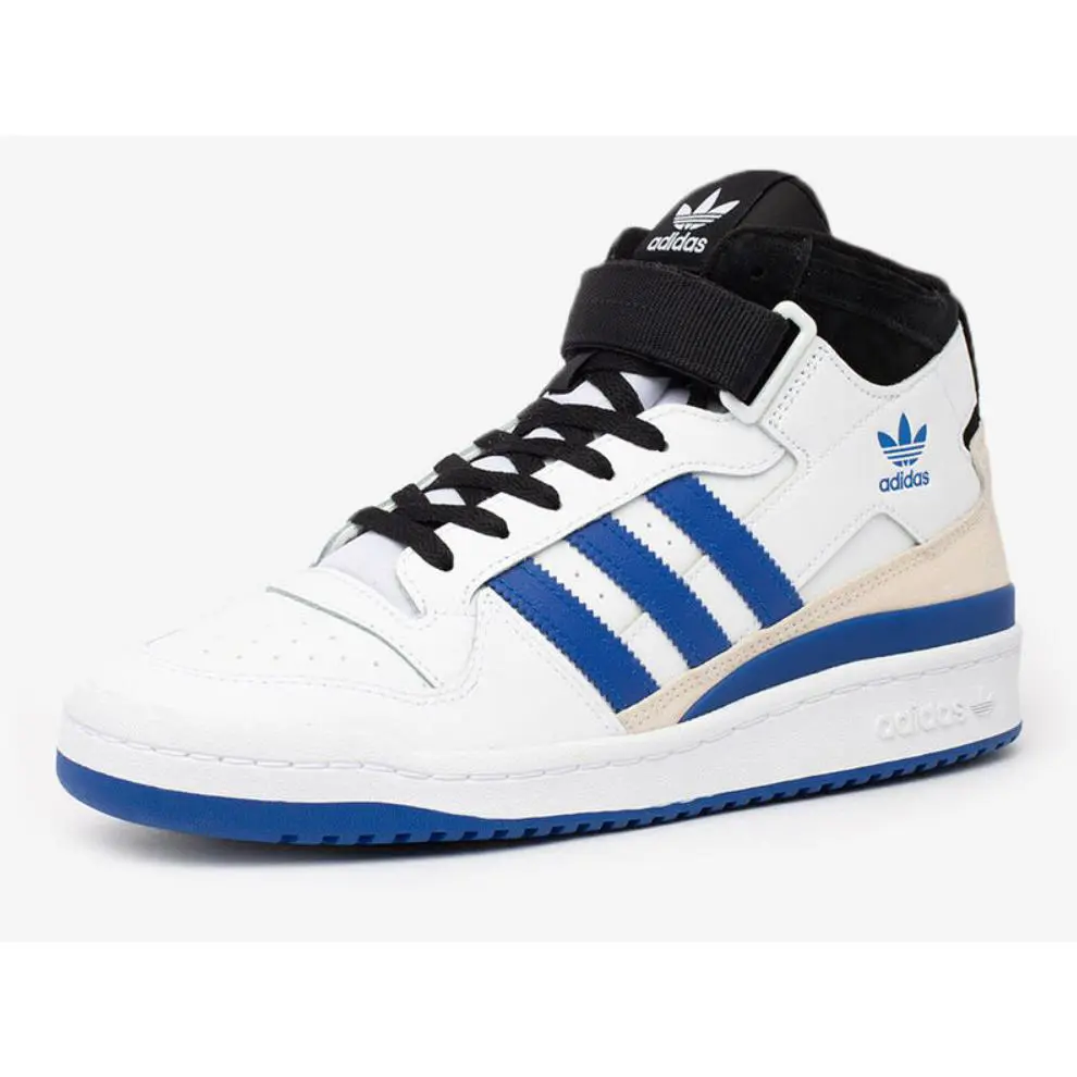 Adidas Forum Mid Trainers Sneakers Basketball Men Shoes White/navy Size 9