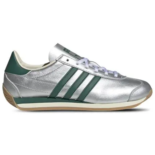 Adidas Women`s Country OG `silver Metallic Collegiate Green` Shoes IE8412 SZ 6.5 - Silver