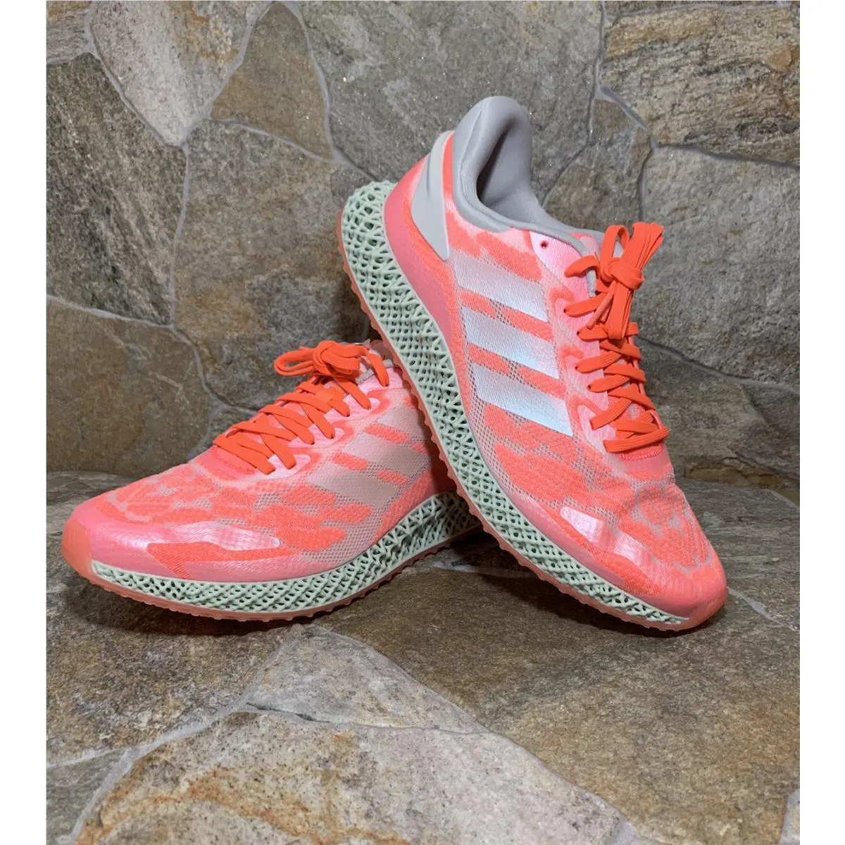 Adidas shoes - adidas 4D Runner - Runner - FW6838 - Pink, Manufacturer: Footwear White/Footwear White/Signal Coral (UPC: 0191532834604) 8
