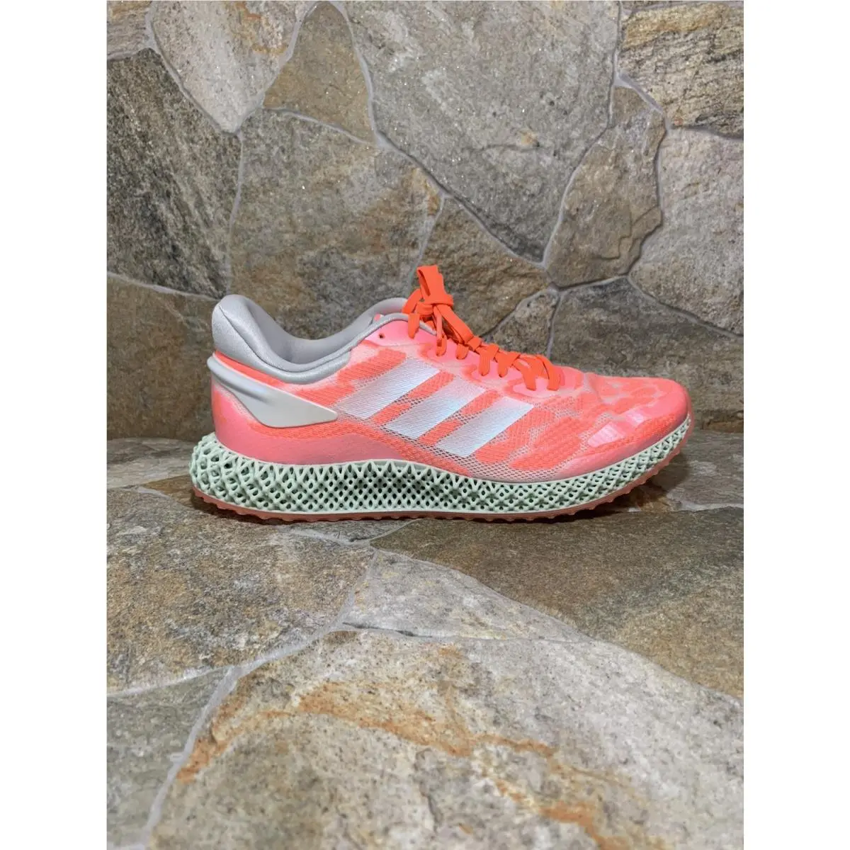Adidas shoes - adidas 4D Runner - Runner - FW6838 - Pink, Manufacturer: Footwear White/Footwear White/Signal Coral (UPC: 0191532834604) 0