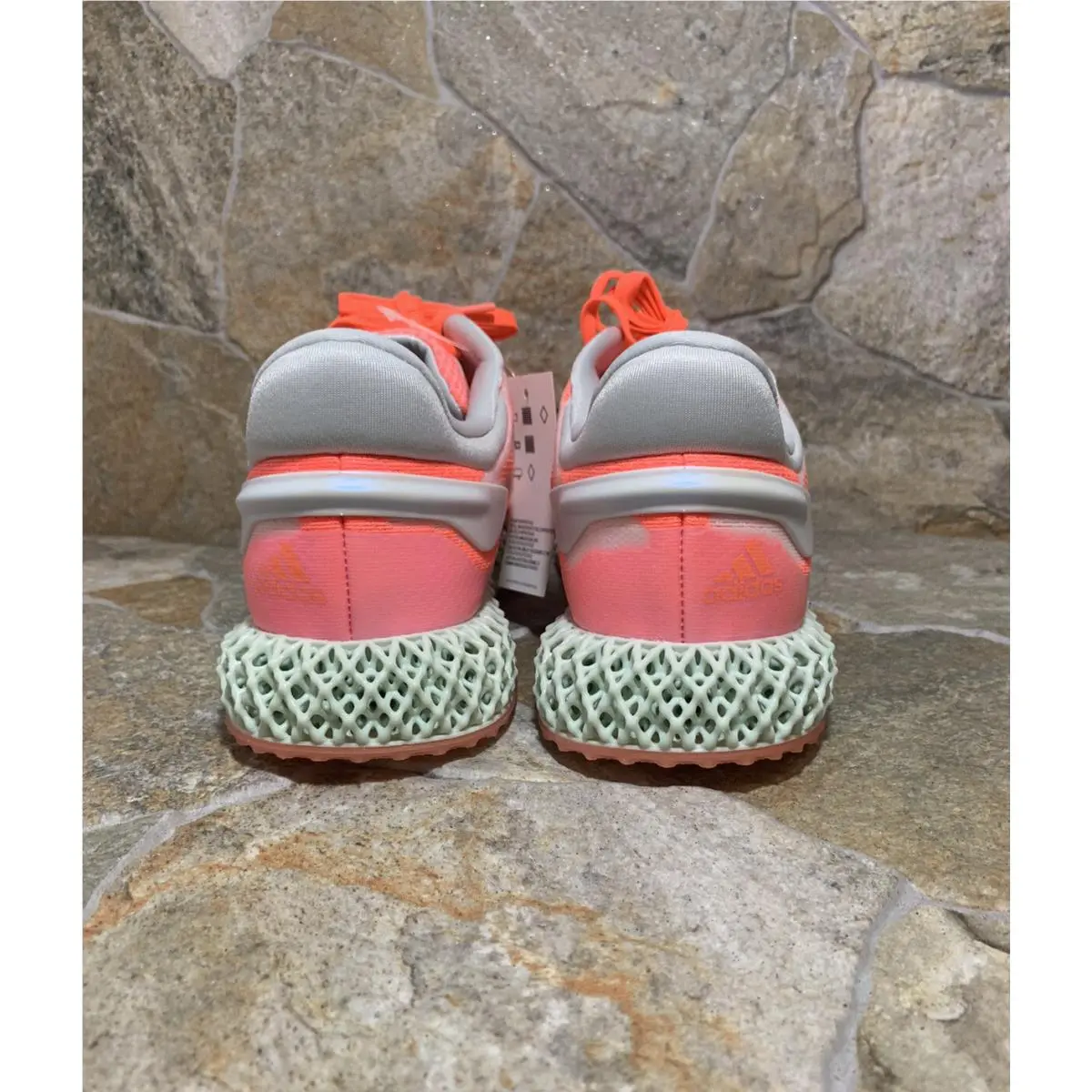 Adidas shoes - adidas 4D Runner - Runner - FW6838 - Pink, Manufacturer: Footwear White/Footwear White/Signal Coral (UPC: 0191532834604) 3