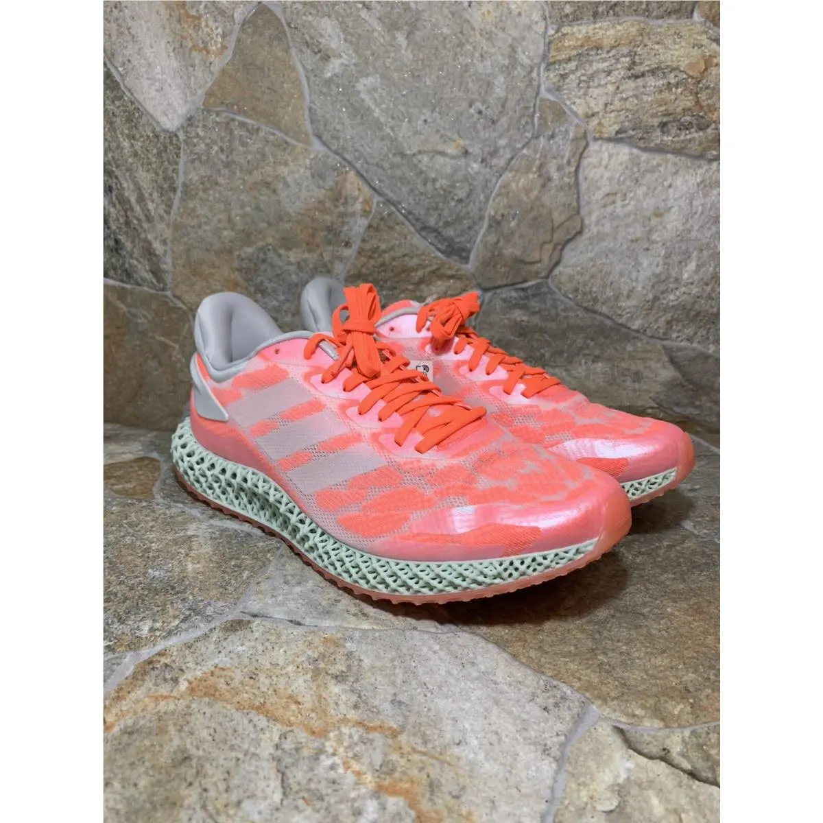 Adidas shoes - adidas 4D Runner - Runner - FW6838 - Pink, Manufacturer: Footwear White/Footwear White/Signal Coral (UPC: 0191532834604) 6