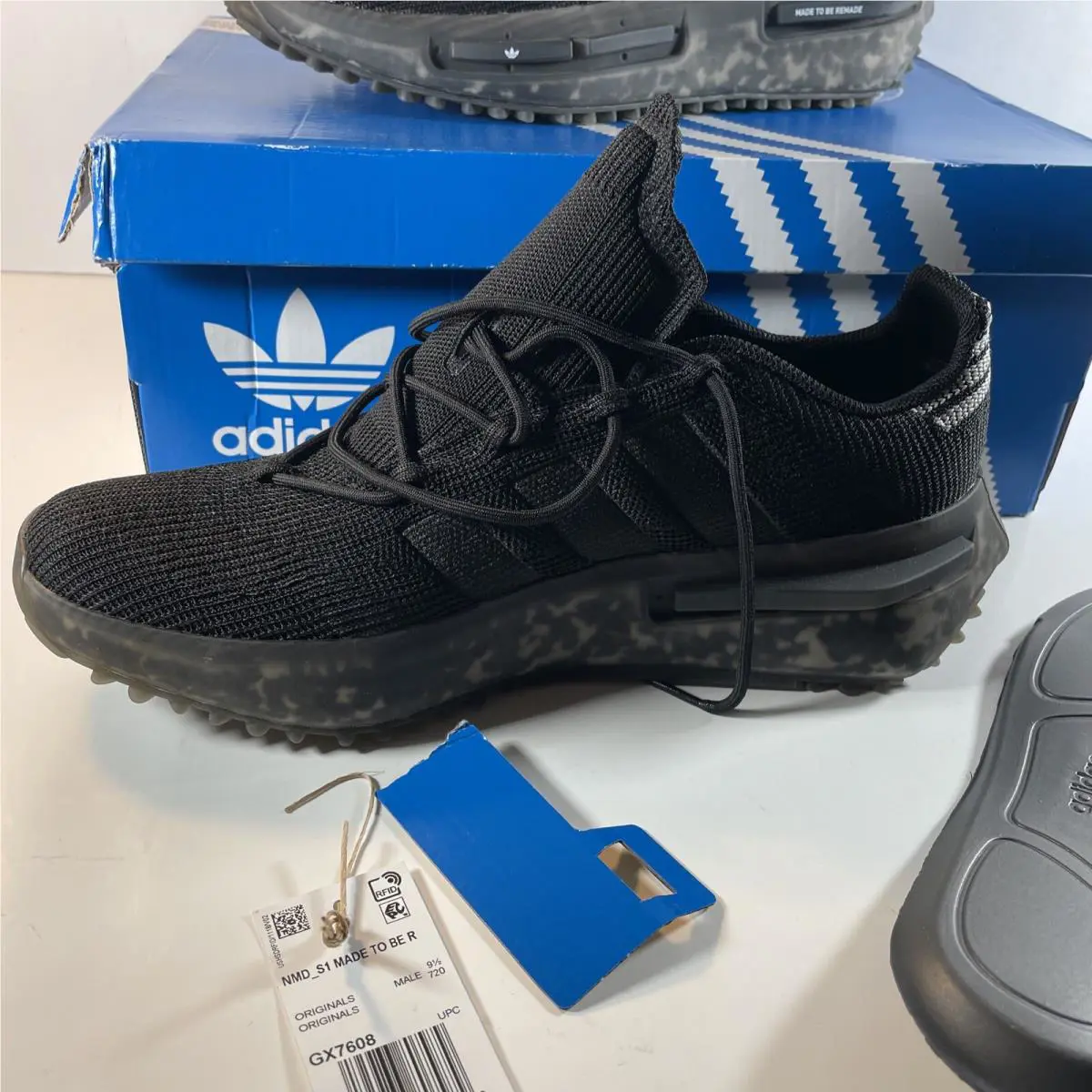 Adidas shoes - adidas NMD S1 - NMD - GX7608 - Black 5
