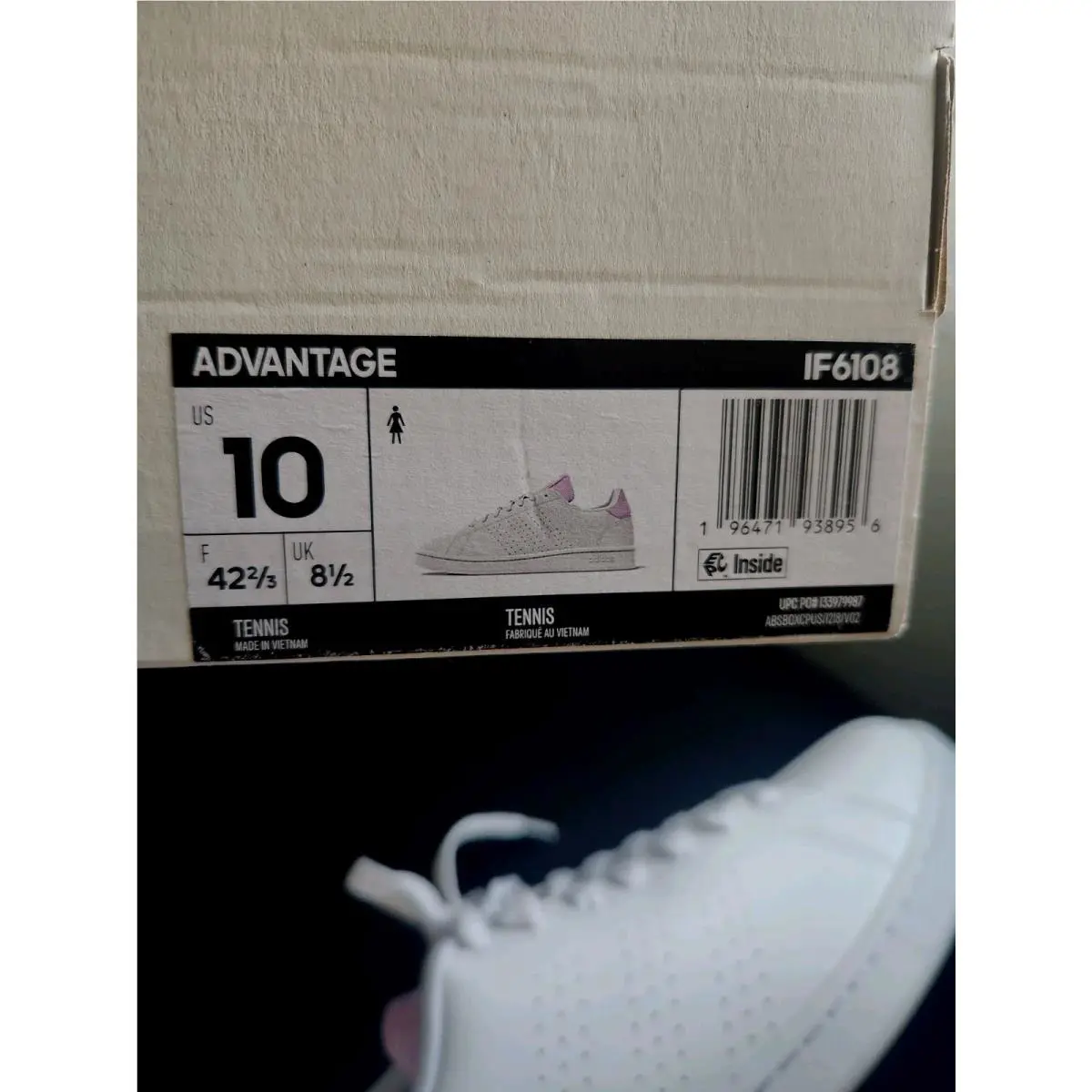 Adidas shoes - adidas Advantage - Advantage - Cloud White / Cloud White / Putty Mauve 1