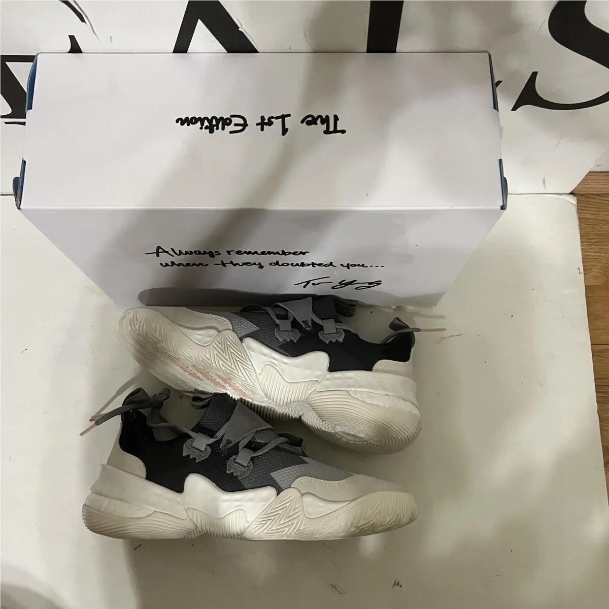 Adidas shoes - adidas Trae Young 1 - Trae Young - GY0302 - Gray 1