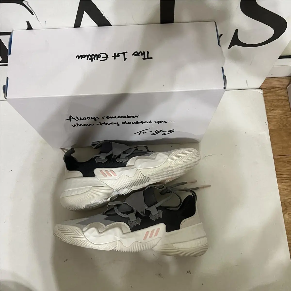 Adidas shoes - adidas Trae Young 1 - Trae Young - GY0302 - Gray 2