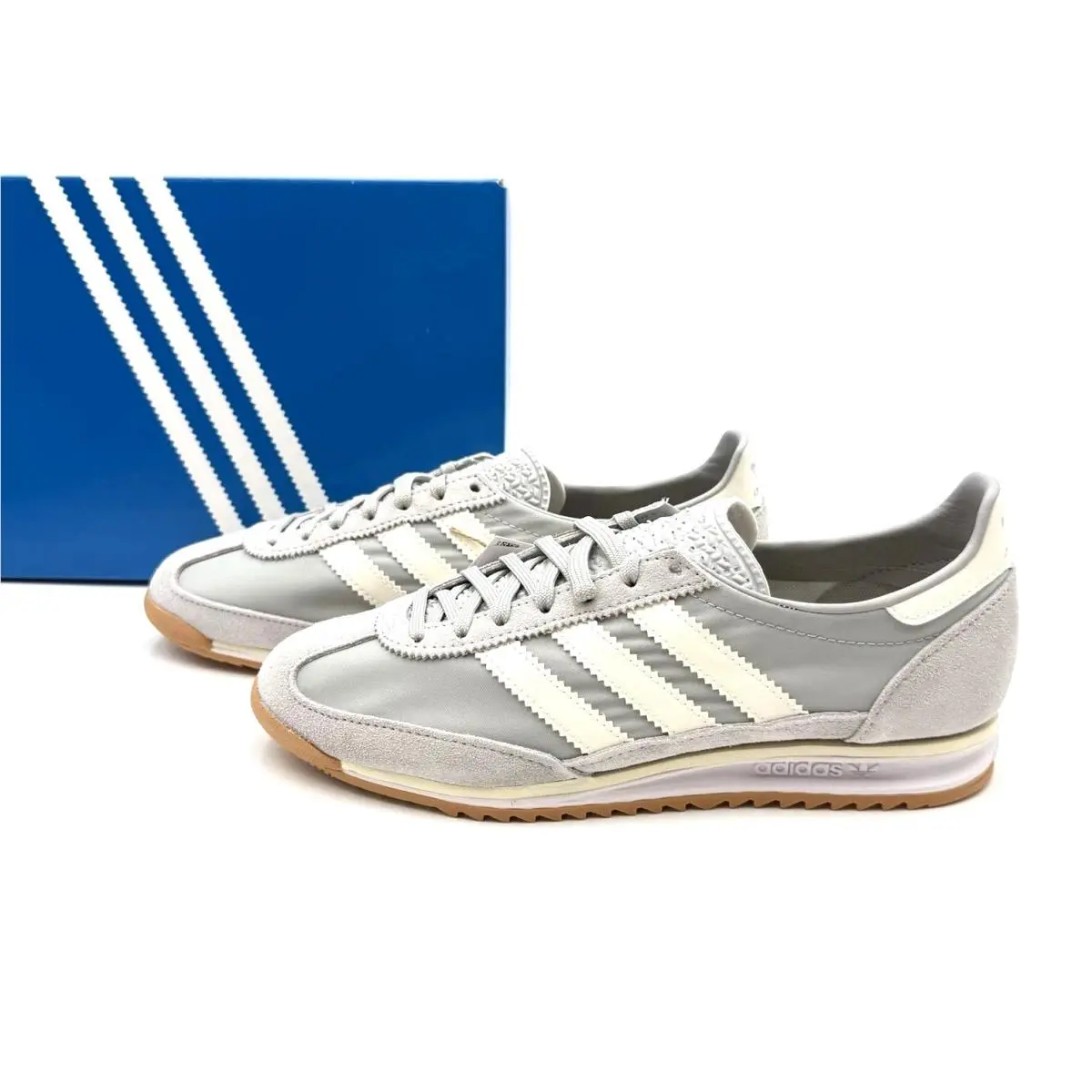 Women`s Size 8  Originals SL 72 OG Sneakers JI1035 Grey/off White by Adidas