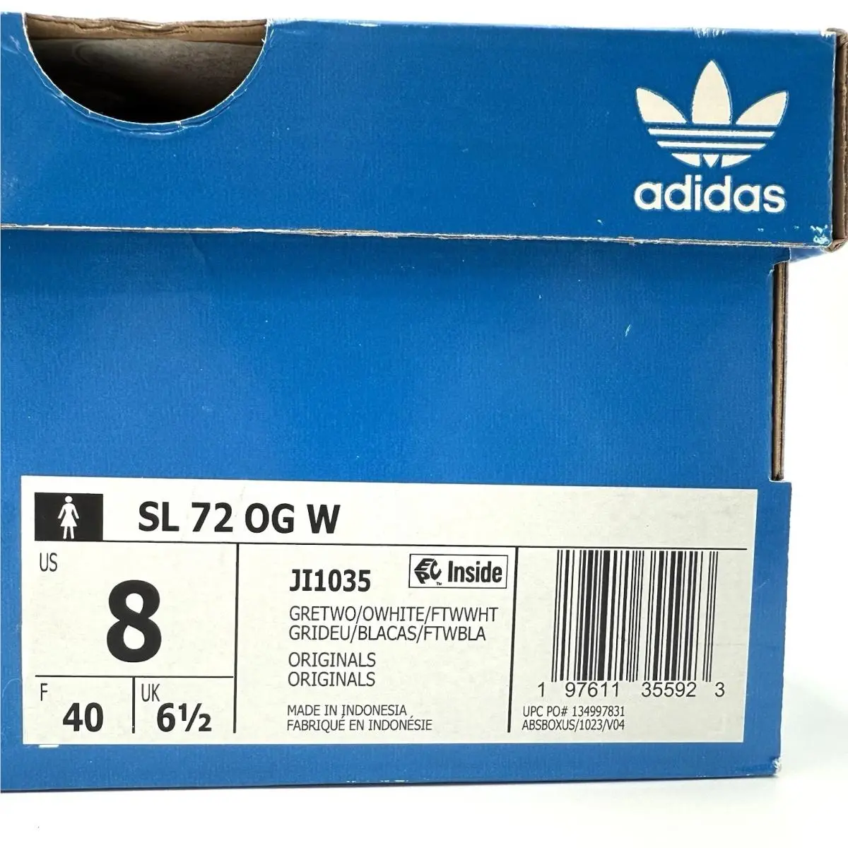 Adidas shoes - adidas SL 72 - JI1035 - Gray, Manufacturer: Grey/Off White/Gum (UPC: 197611355923) 7