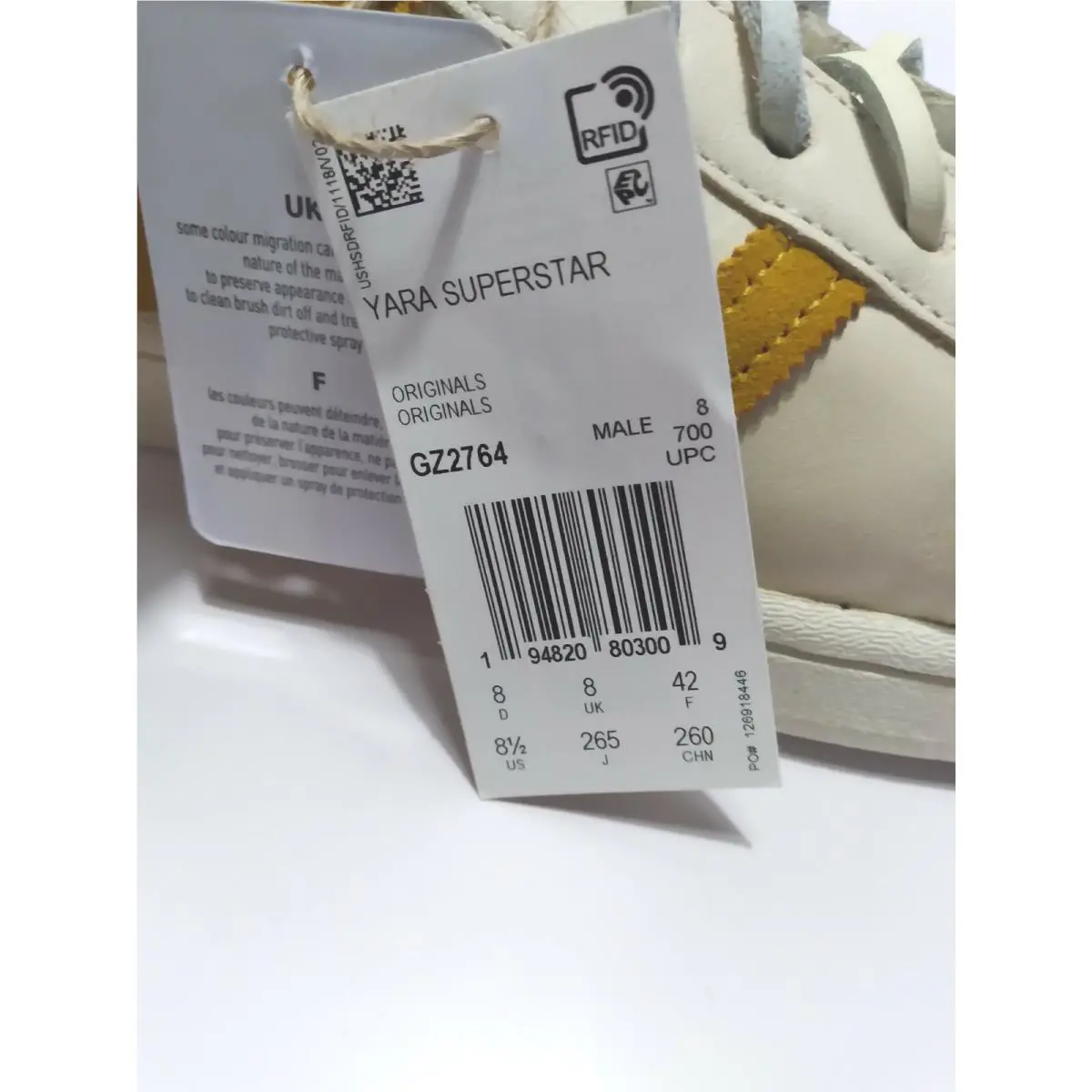 Adidas shoes - adidas Superstar Yara Shahidi - Superstar Yara Shahidi - GZ2764 - Cream White / Hazy Yellow / Legacy Gold 8