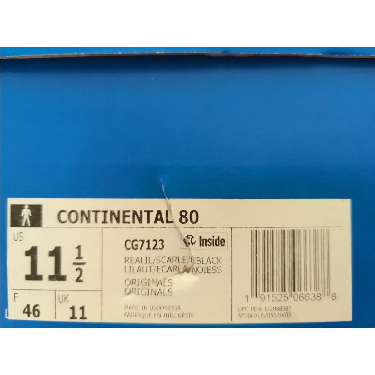 Adidas shoes - Continental 80 - Continental - cg7123 - Blue (UPC: 191525066388) 1