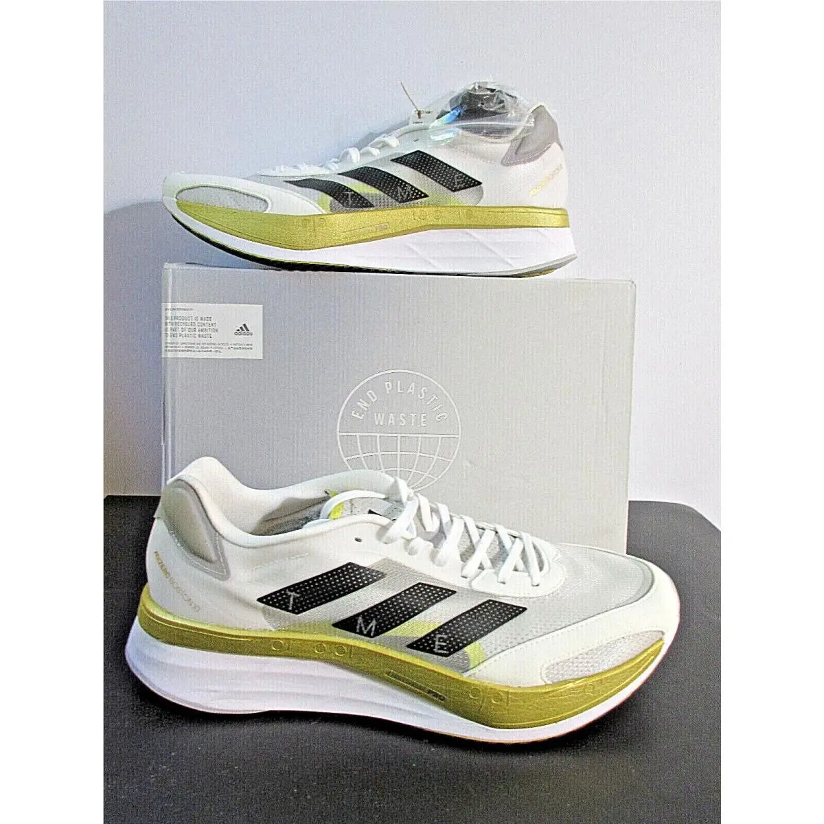Adidas shoes - adidas adizero boston - adizero boston - GY4929 - White/Black/Grey 7