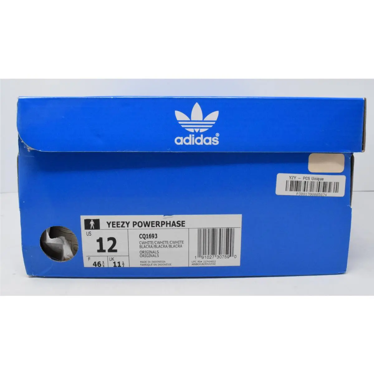 Adidas shoes - adidas Yeezy Powerphase - Yeezy Powerphase - CQ1693 - White (UPC: 0191027307590) 5