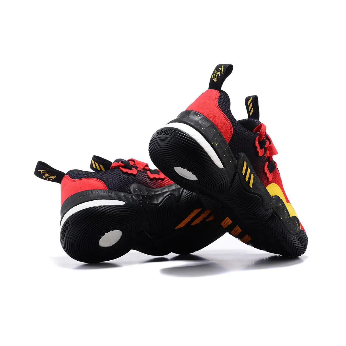 Adidas shoes - Red Black Gold - GY3772 6