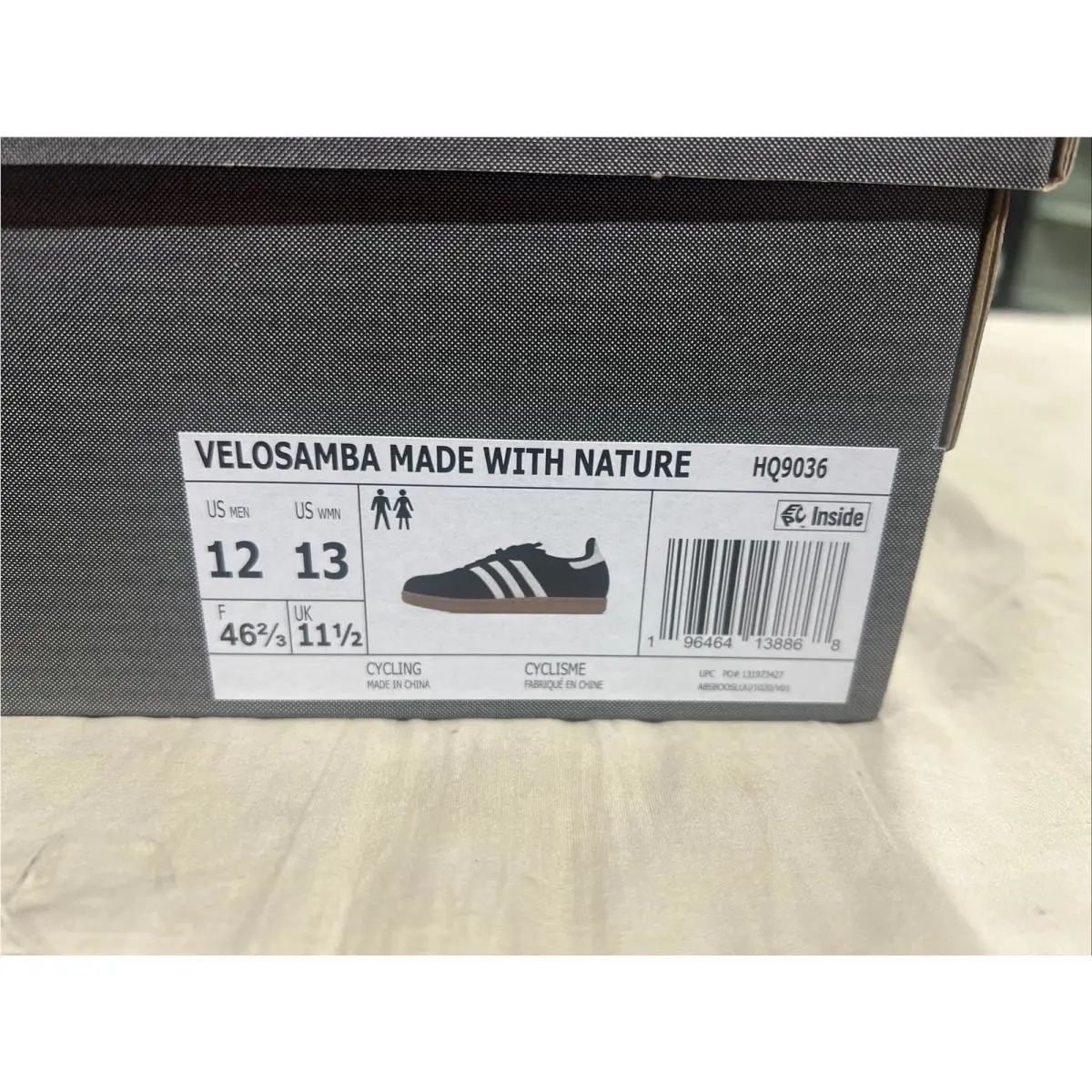 Adidas shoes - adidas Velosamba - Velosamba - HQ9036 - Cblack,Ftwwht,Ftwwht (UPC: 0196464138868) 7