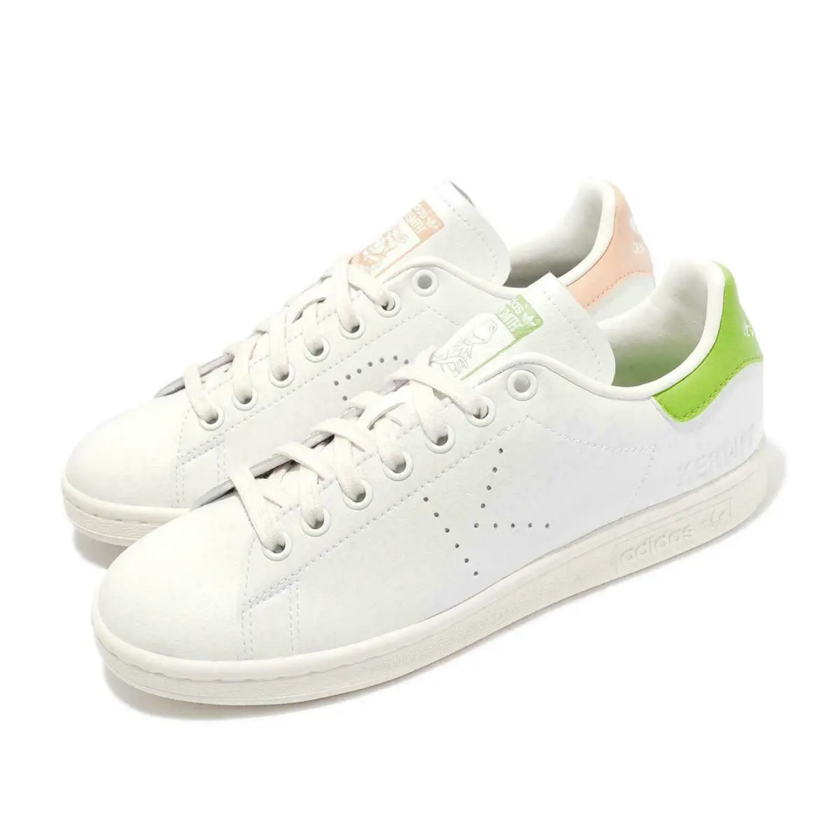 Adidas Stan Smith Disney Miss Piggy Kermit The Frog Men Shoes White Size 9.5