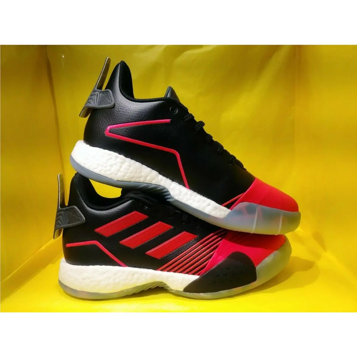 Men`s Adidas Tmac Millennium Boost Tracy Mcgrady Black Red EE3730 Size 9