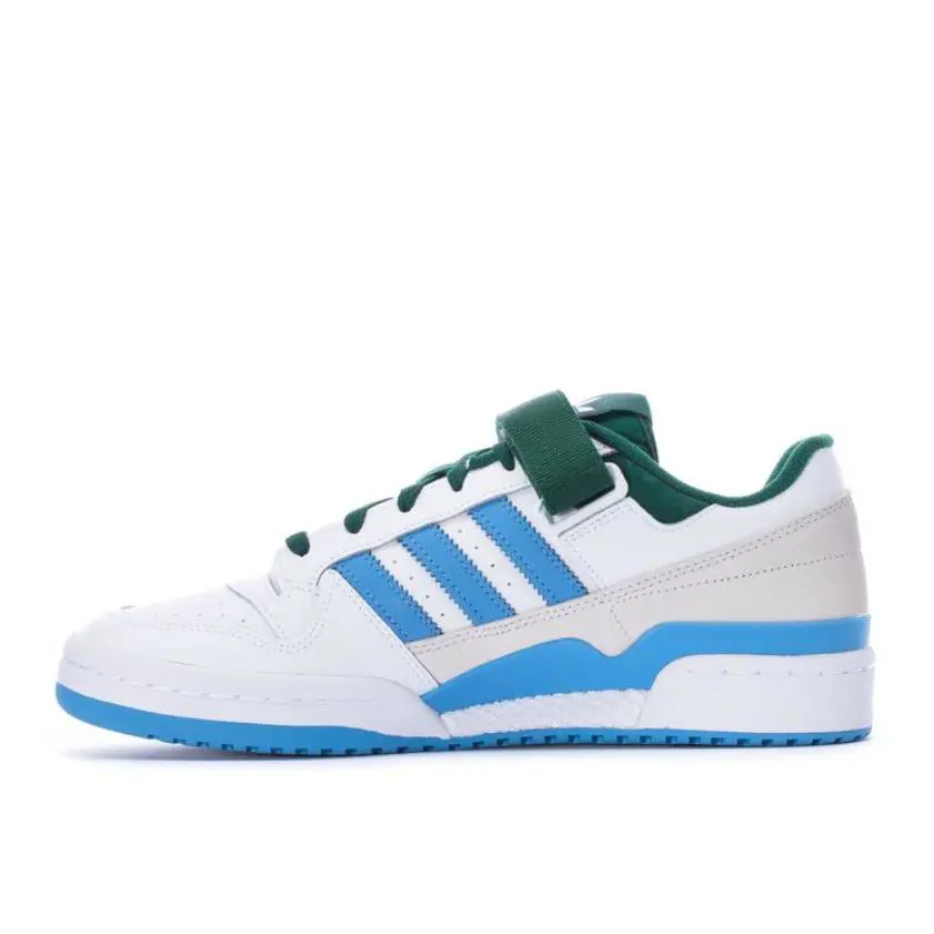 Adidas shoes - White/Dark Green/Light Blue - FY6816 2