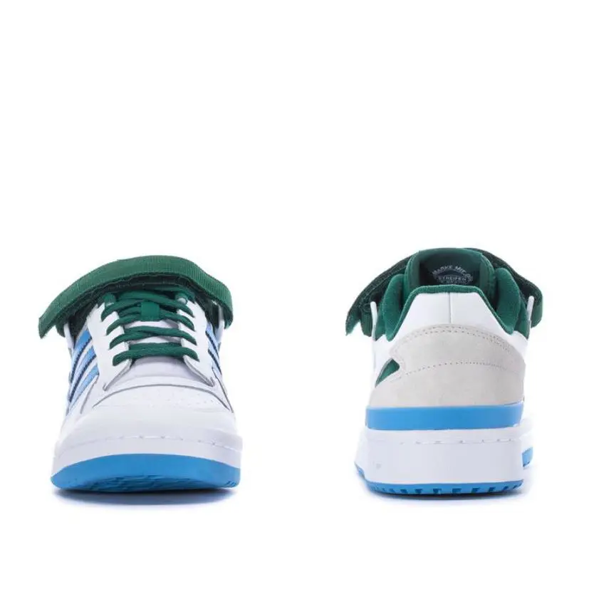 Adidas shoes - White/Dark Green/Light Blue - FY6816 4
