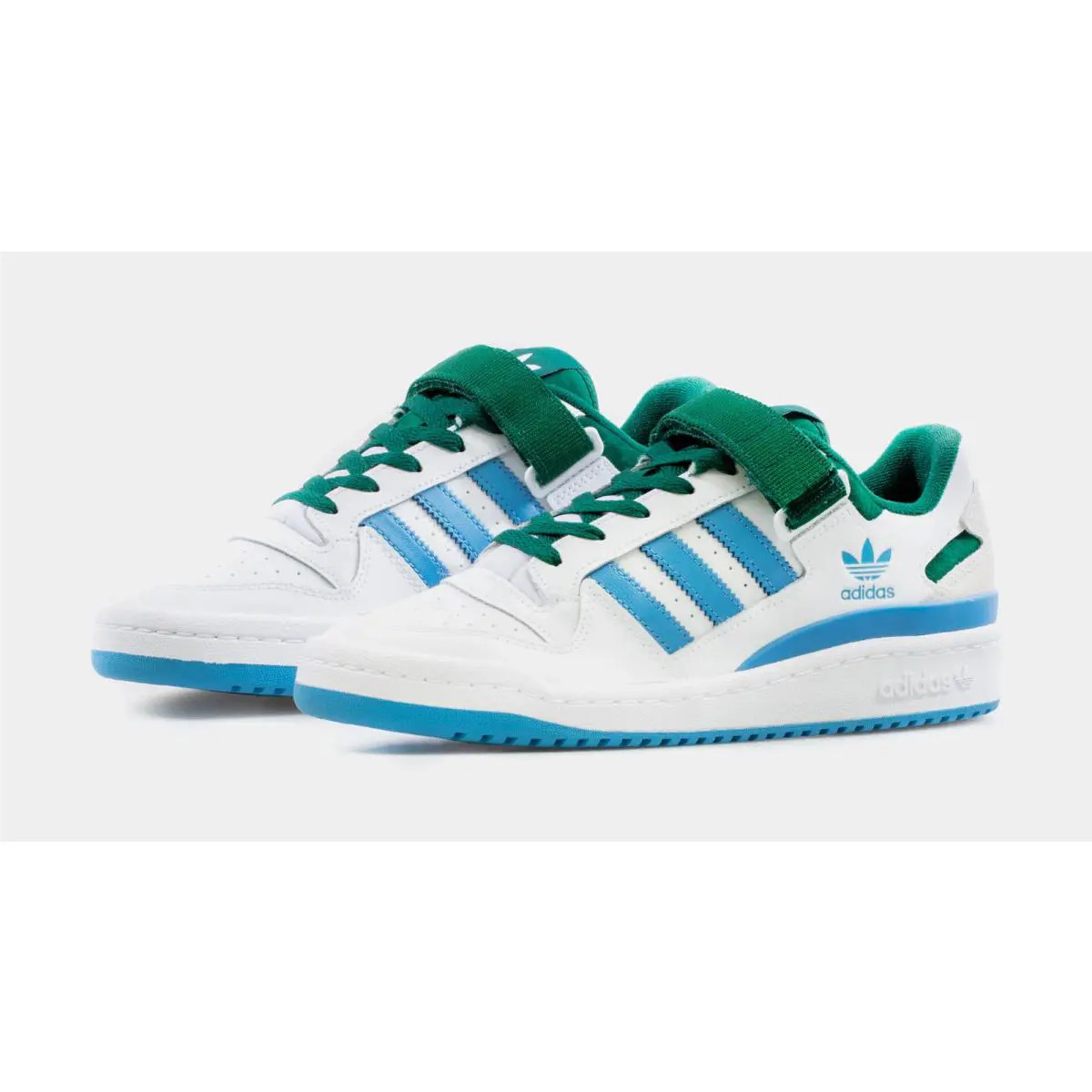 Adidas shoes - White/Dark Green/Light Blue - FY6816 0