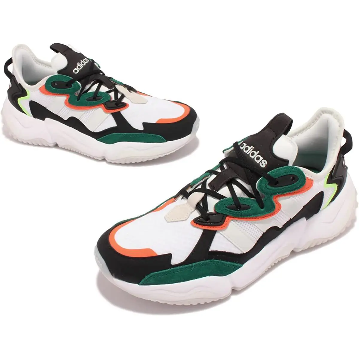 Adidas shoes - White / Green / Black / Orange - GY3711 4