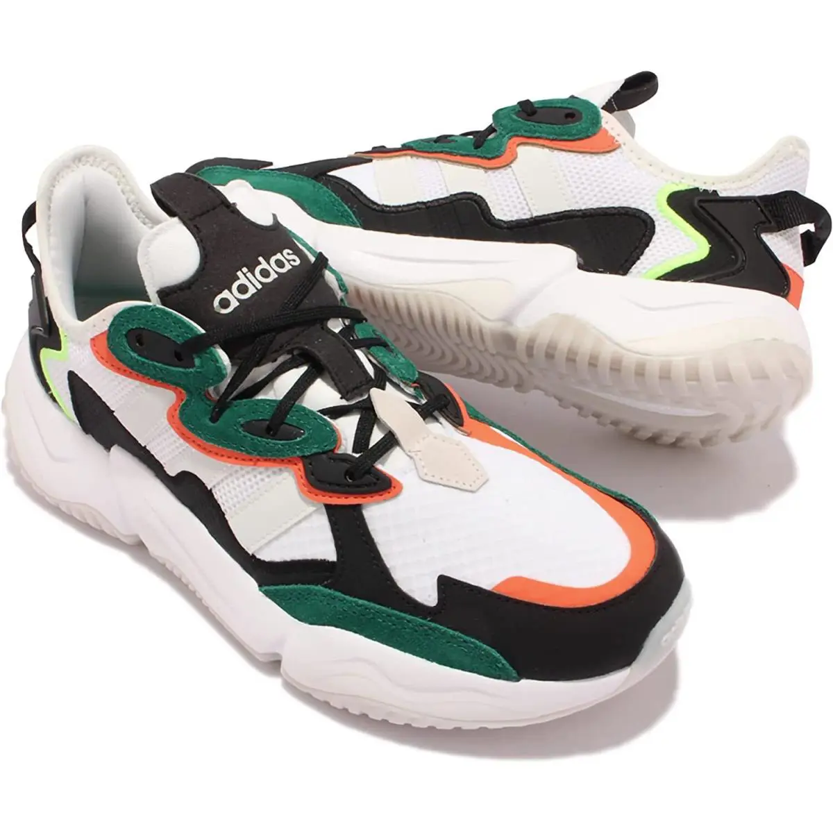 Adidas shoes - White / Green / Black / Orange - GY3711 6
