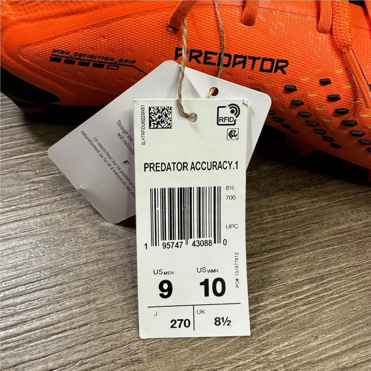 Adidas shoes - Adidas Predator Accuracy .1 Low FG - GW4574 - Orange 7