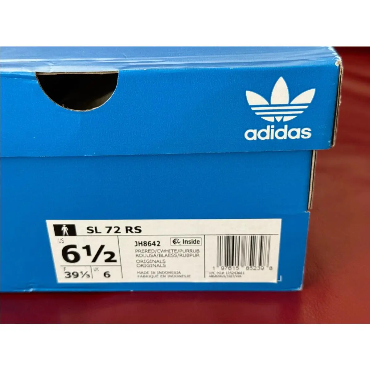 Adidas shoes - adidas SL 72 RS - JH8642 - Preloved Red / Core White / Pure Ruby (UPC: 197615852398) 14