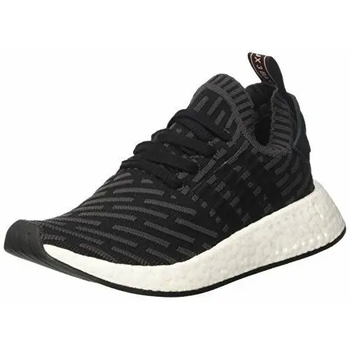 Adidas Women`s NMD_R2 Primeknit Black/pink Sz 10 BA7239 Fashion Shoe - Black