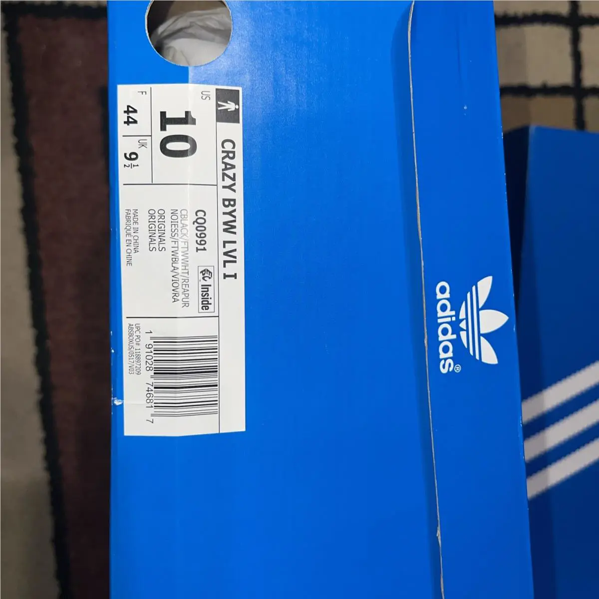 Adidas shoes - adidas Crazy BYW - Crazy BYW - CQ0991 - Black (UPC: 0191028746817) 1