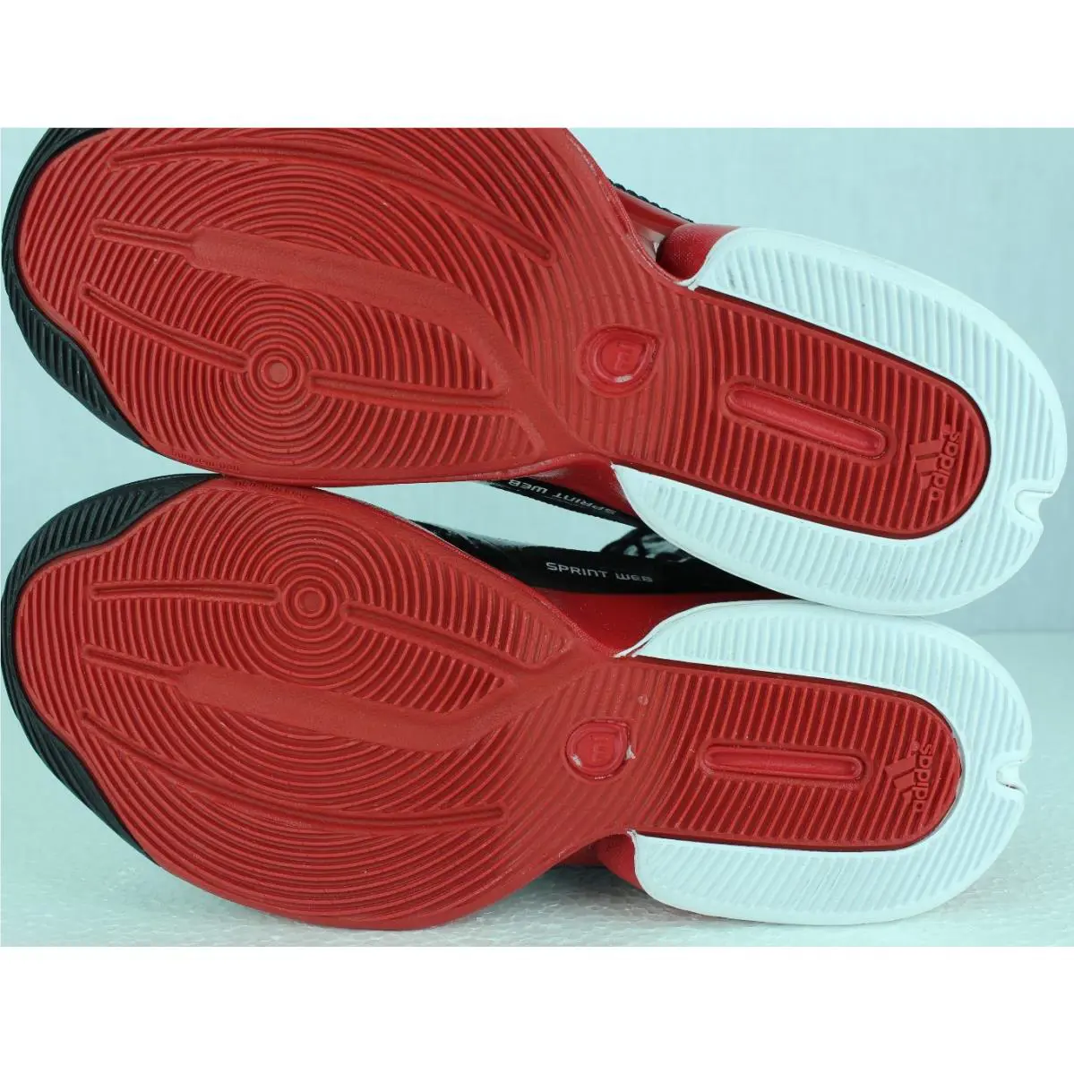 Adidas shoes - BLACK WHITE, RUN WHITE, SCARLET 8