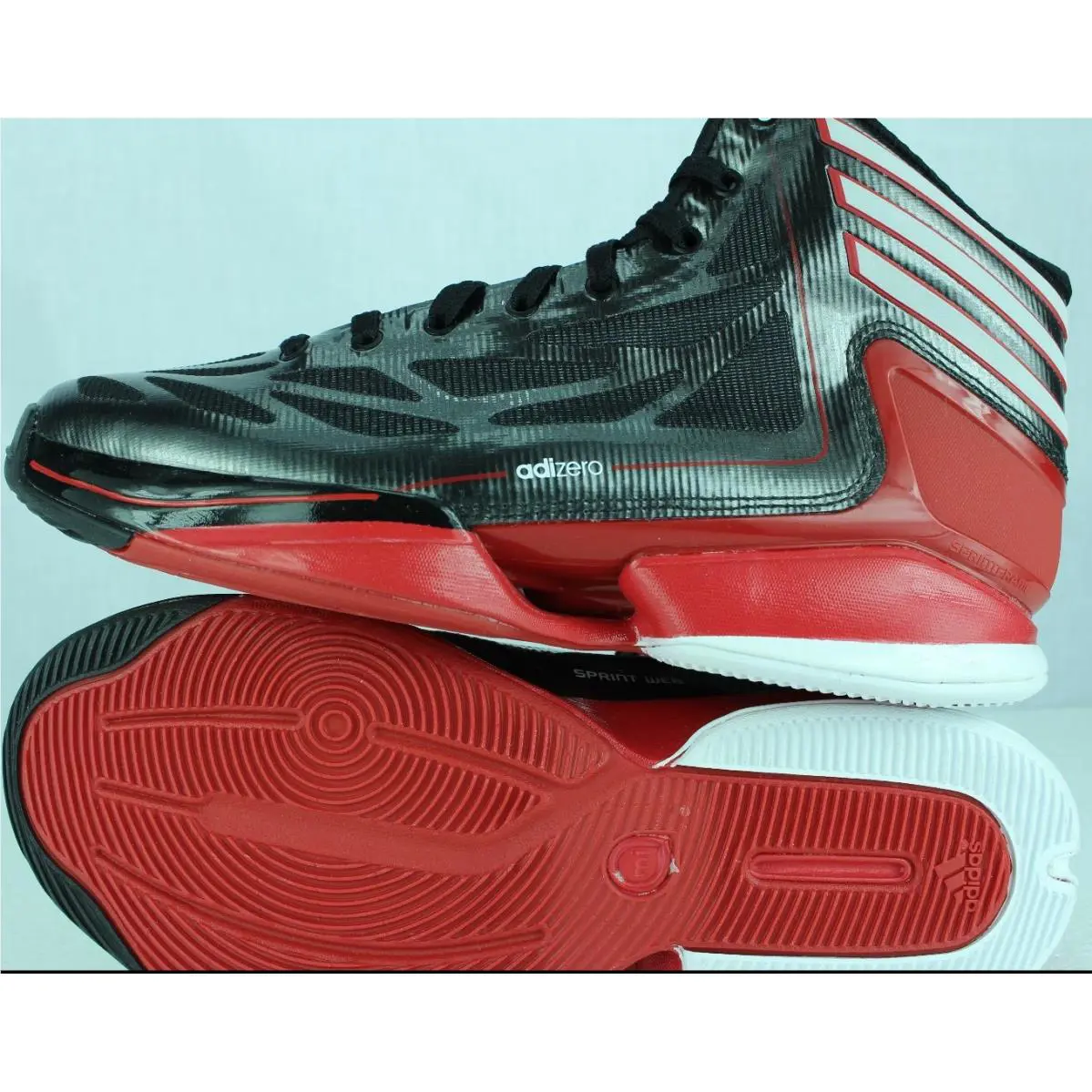 Adidas shoes - BLACK WHITE, RUN WHITE, SCARLET 7