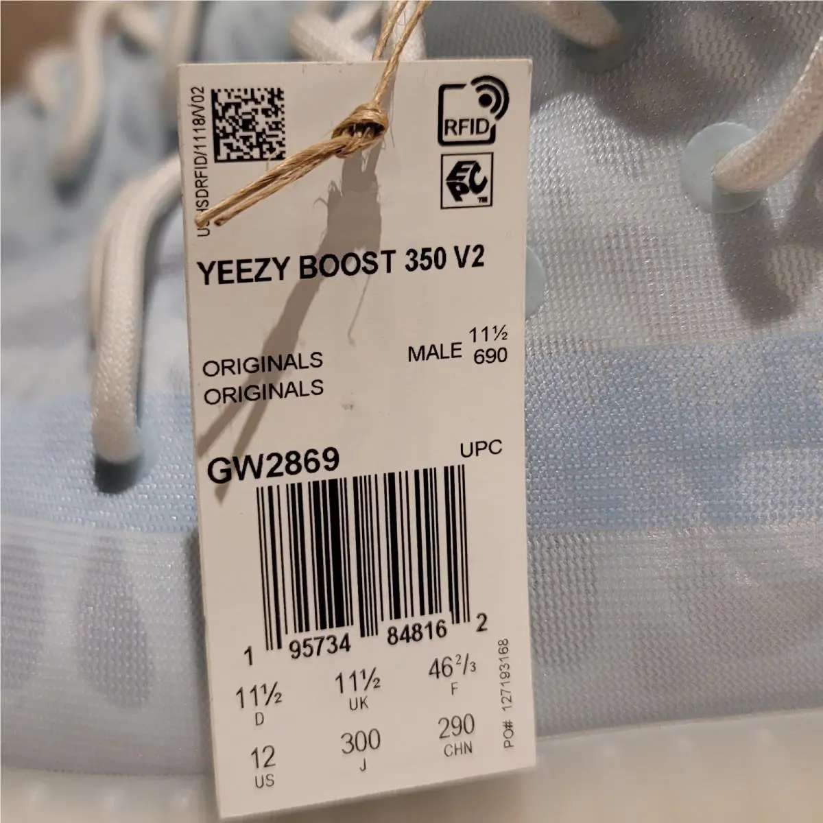 Adidas shoes - adidas Yeezy Boost 350 V2 - Blue 6