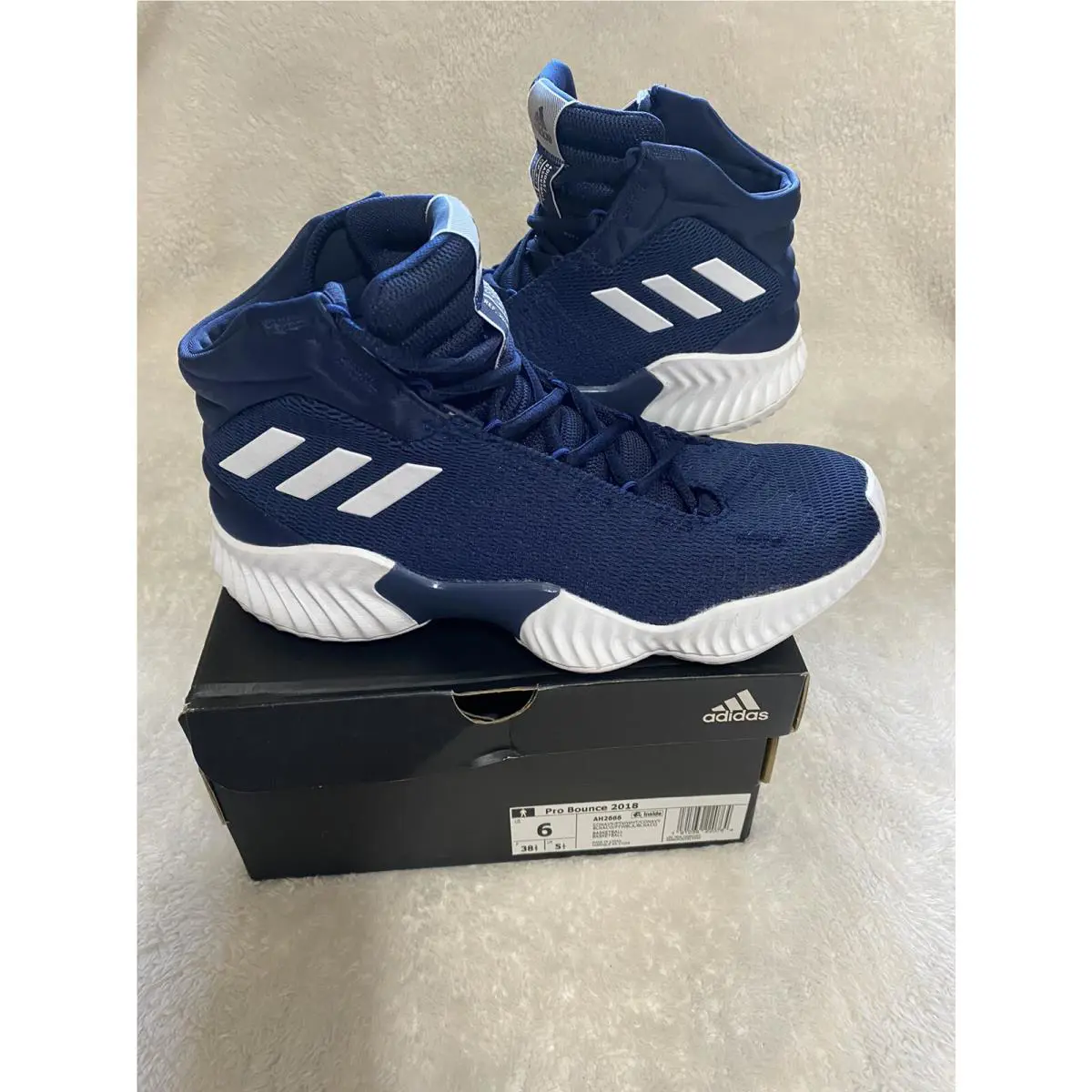 Adidas shoes - Pro Bounce 2018 - Pro Bounce - AH2666 - Blue, White (UPC: 0191039220764) 0
