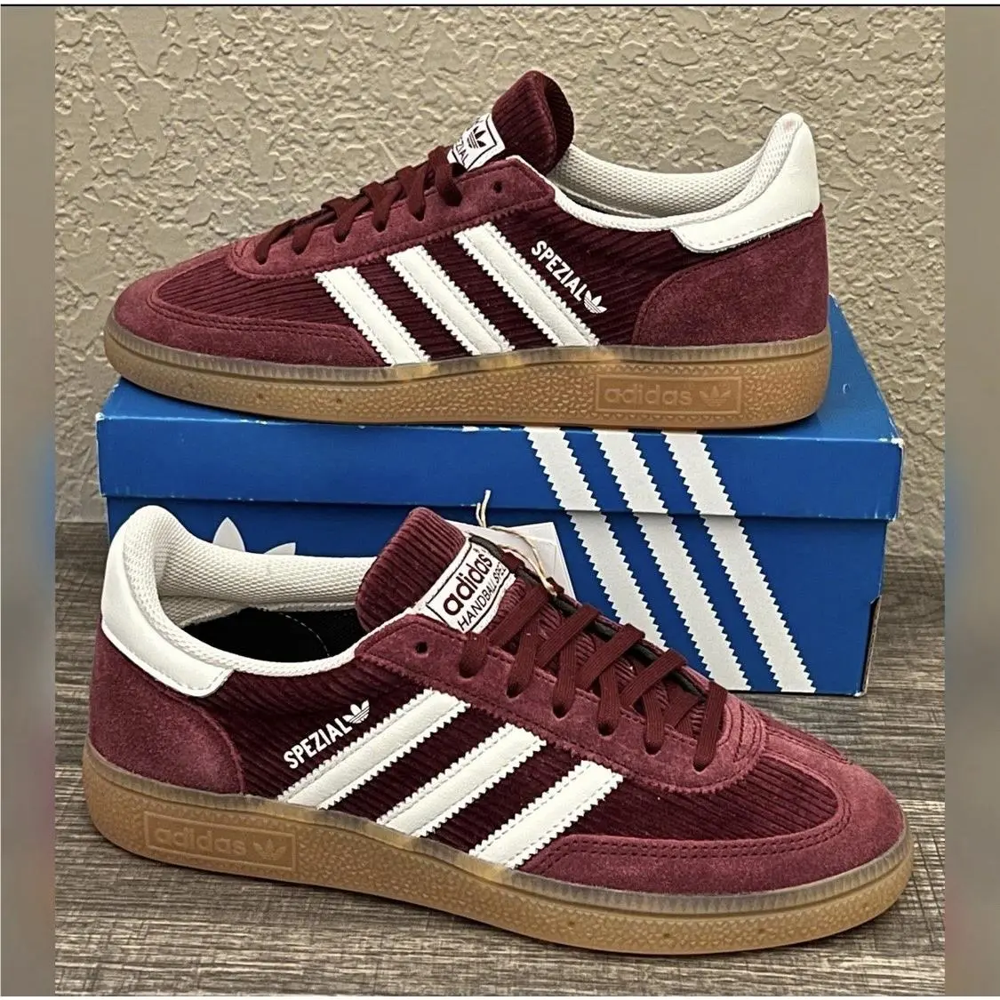 Adidas Women`s Handball Spezial Shadow Red Color Size-6