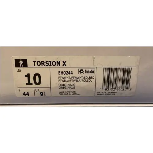 Adidas shoes - adidas Torsion X - Torsion - EH0244 - White (UPC: 0193102885252) 8