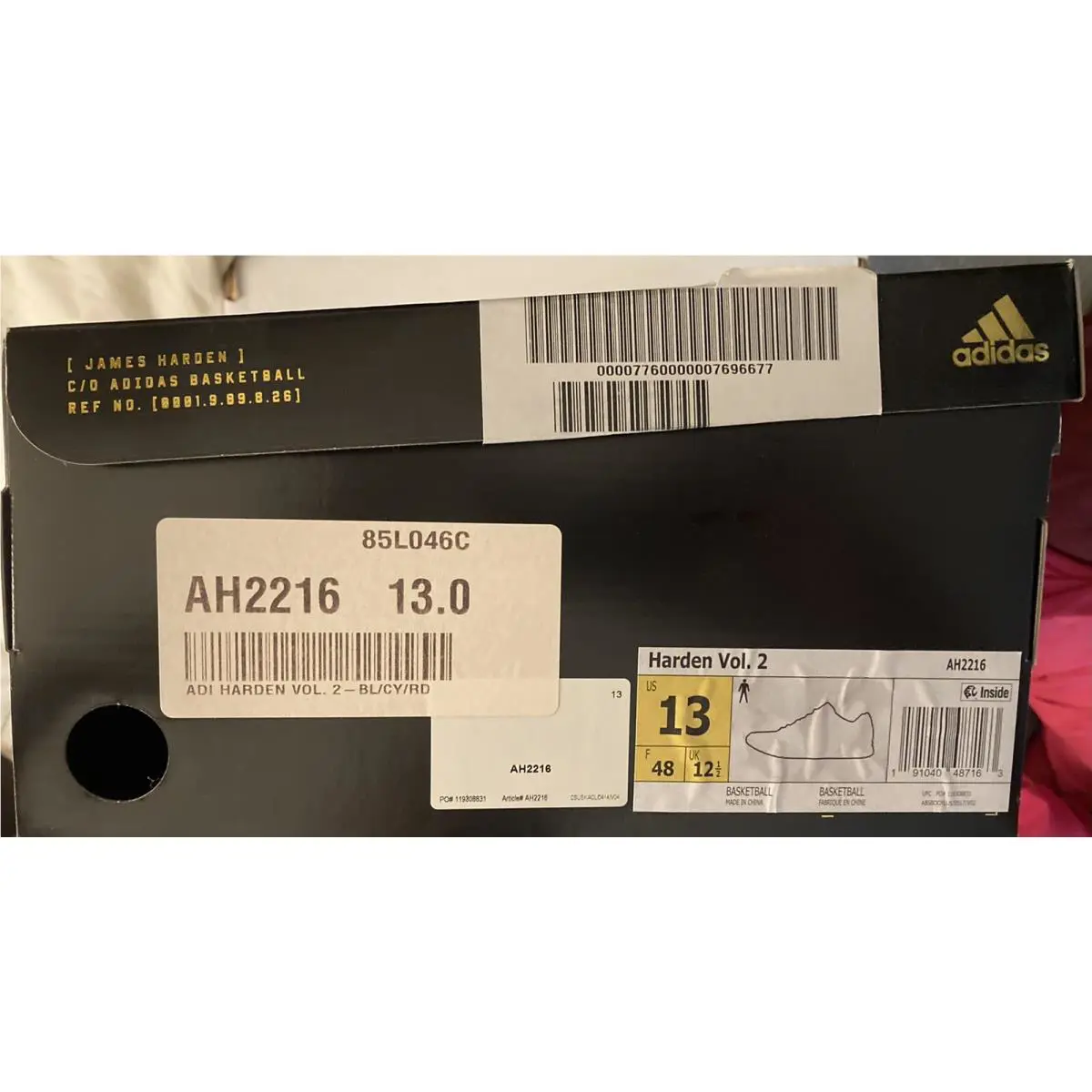 Adidas shoes - adidas Harden Vol. 2 - Harden - AH2216 - Blue 2