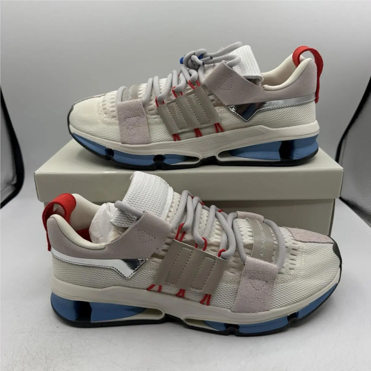 Consortium Adv Twinstrike A/d Shoes Mens Sz 10 White/red Sneakers BY9835 by Adidas