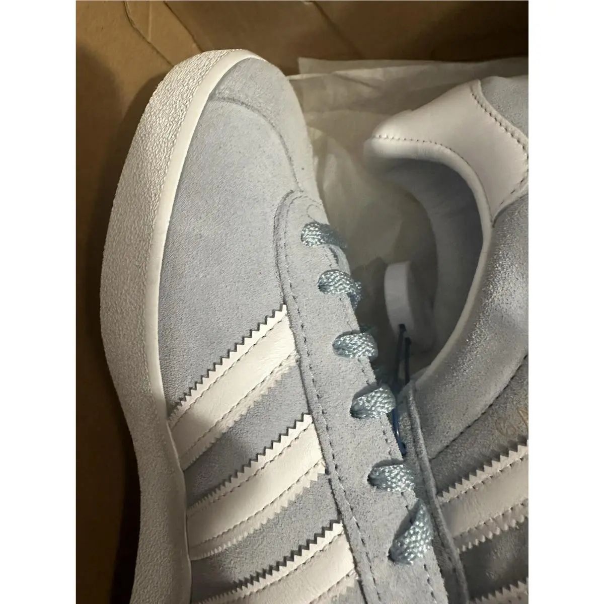 Adidas shoes - adidas Gazelle - Gazelle - ID6991 - Clear SKY White Cloud metallic Gold 10