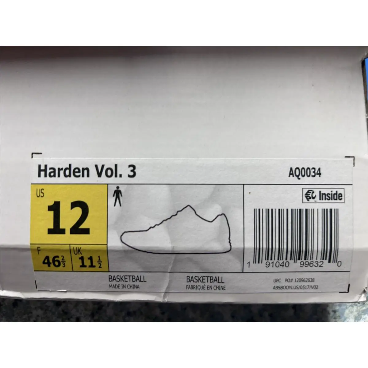Adidas shoes - adidas Harden Vol. 3 - Harden - AQ0034 - Black 5