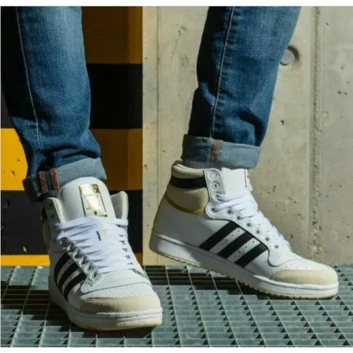 Adidas shoes - White/Black/gold - S24134 8
