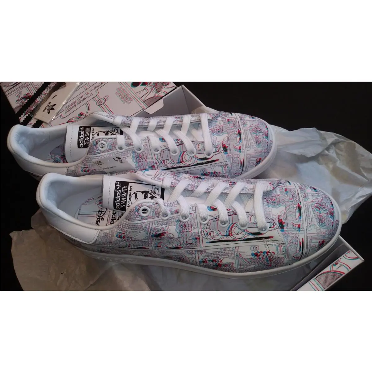 Adidas Stan Smith Mickey Mouse 3D US 11.5 EU 46 UK 11