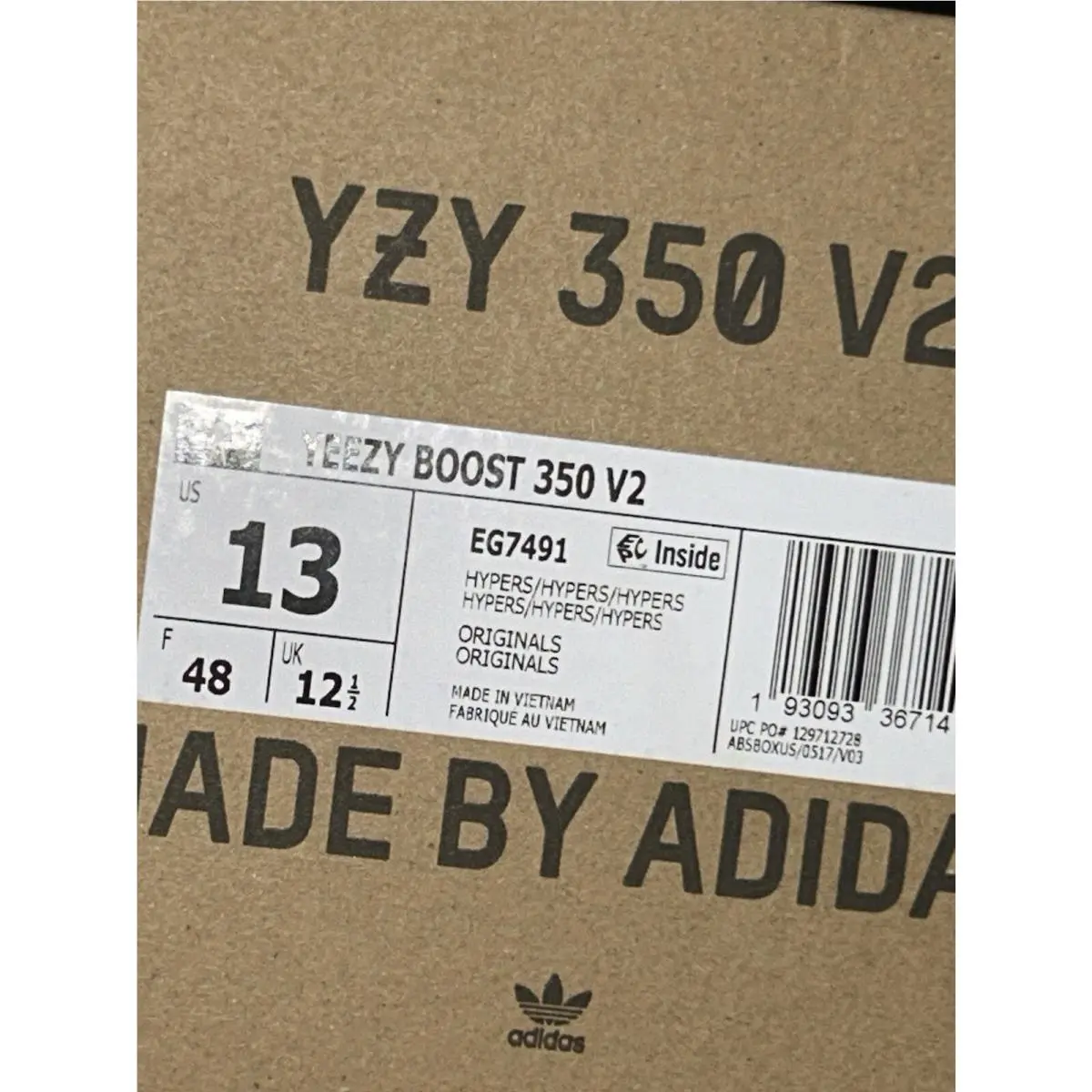 Adidas shoes - adidas Yeezy Boost 350 V2 - EG7491 - Blue, Manufacturer: Hyperspace/Hyperspace/Hyperspace 8