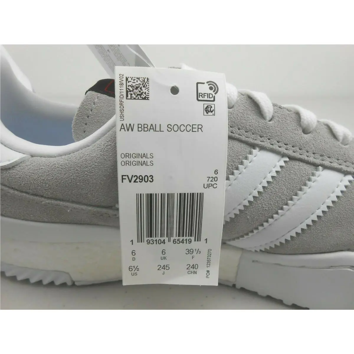 Adidas shoes - AW BBALL SOCCER - BBALL SOCCER - FV2903 - White 8