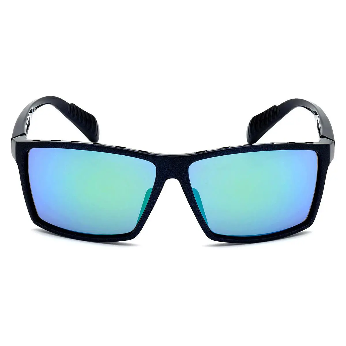 Adidas SP0010 Sunglasses Matte Blue Green Mirror 63mm