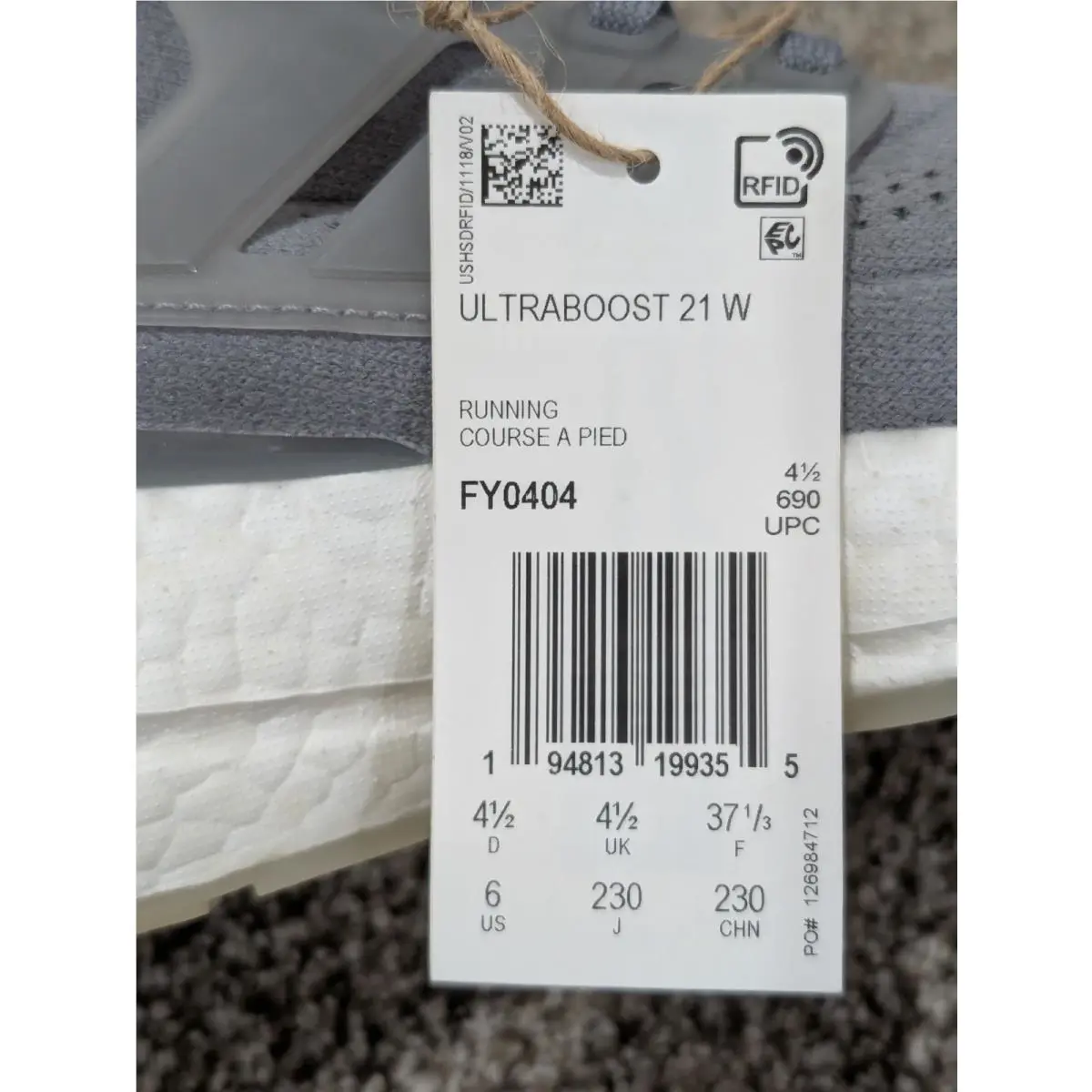 Adidas shoes - adidas Ultraboost 21 - Ultraboost - FY0404 - Gray 4