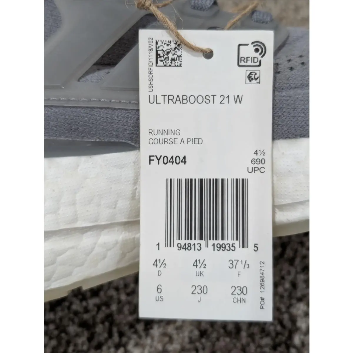 Adidas shoes - adidas Ultraboost 21 - Ultraboost - FY0404 - Gray 4