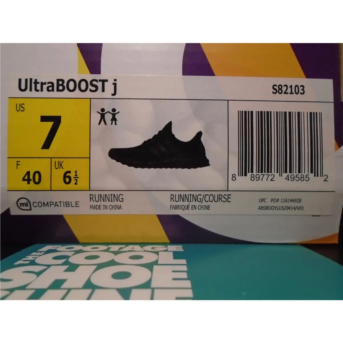Adidas shoes - Adidas UltraBoost J - UltraBoost - S82103 - Black 10